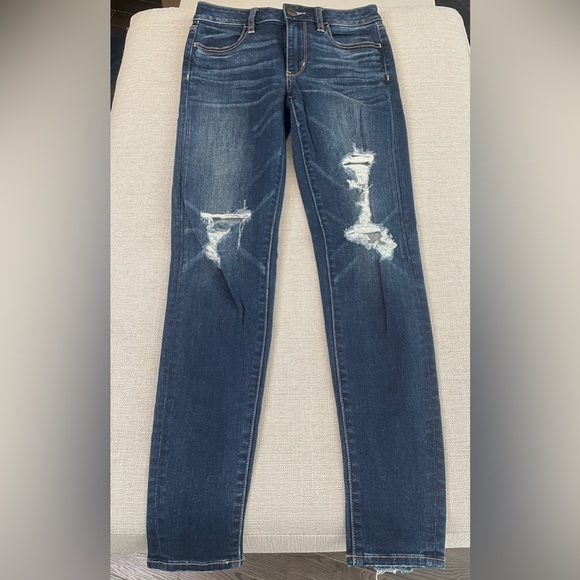 NEW American Eagle Denim X High-Waisted Skinny Jean Jegging Midnight Dreamer - Picture 2 of 12